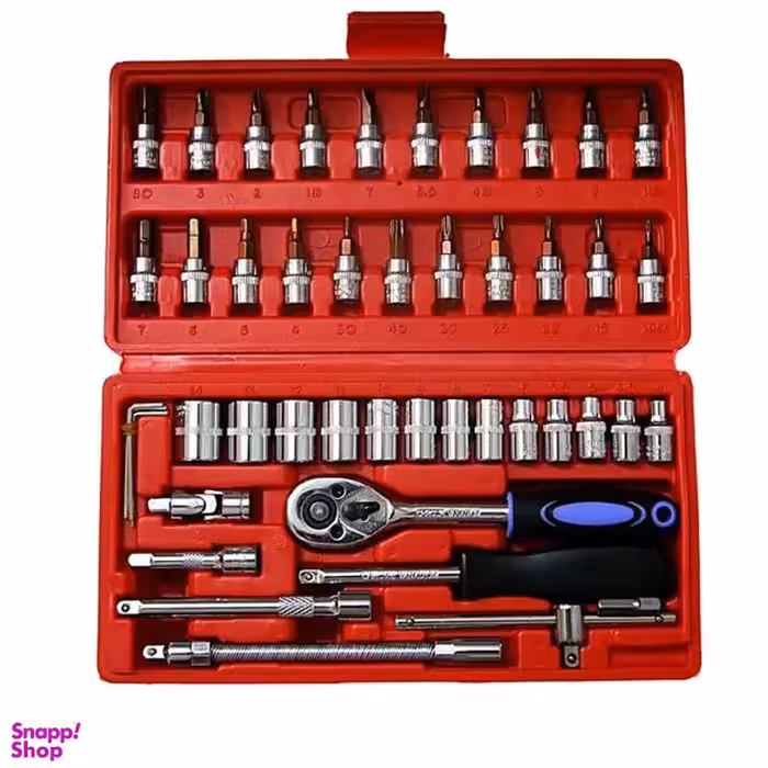 مجموعه 46 عددی آچار و سری بکس مدل BT-0046