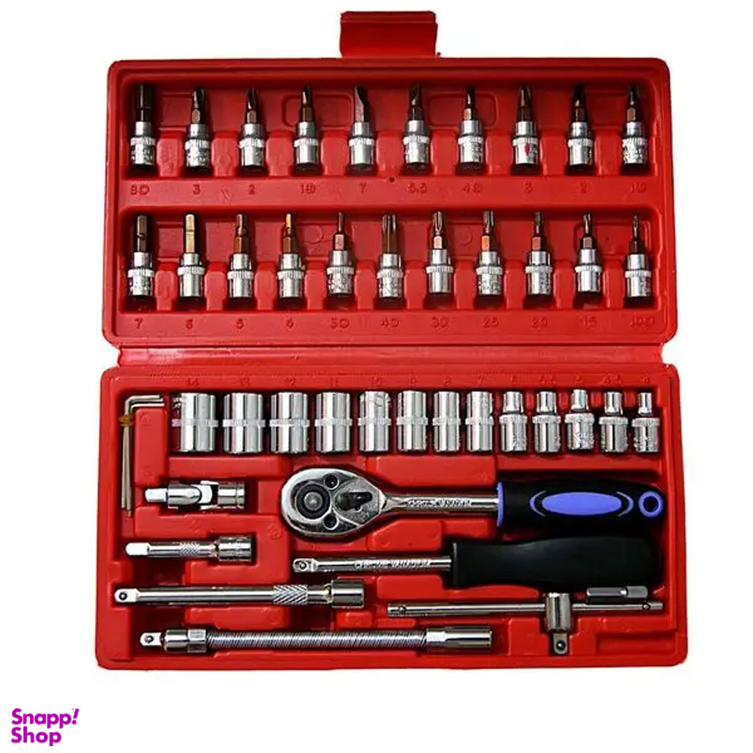 مجموعه 46 عددی آچار و سری بکس مدل BT-0046