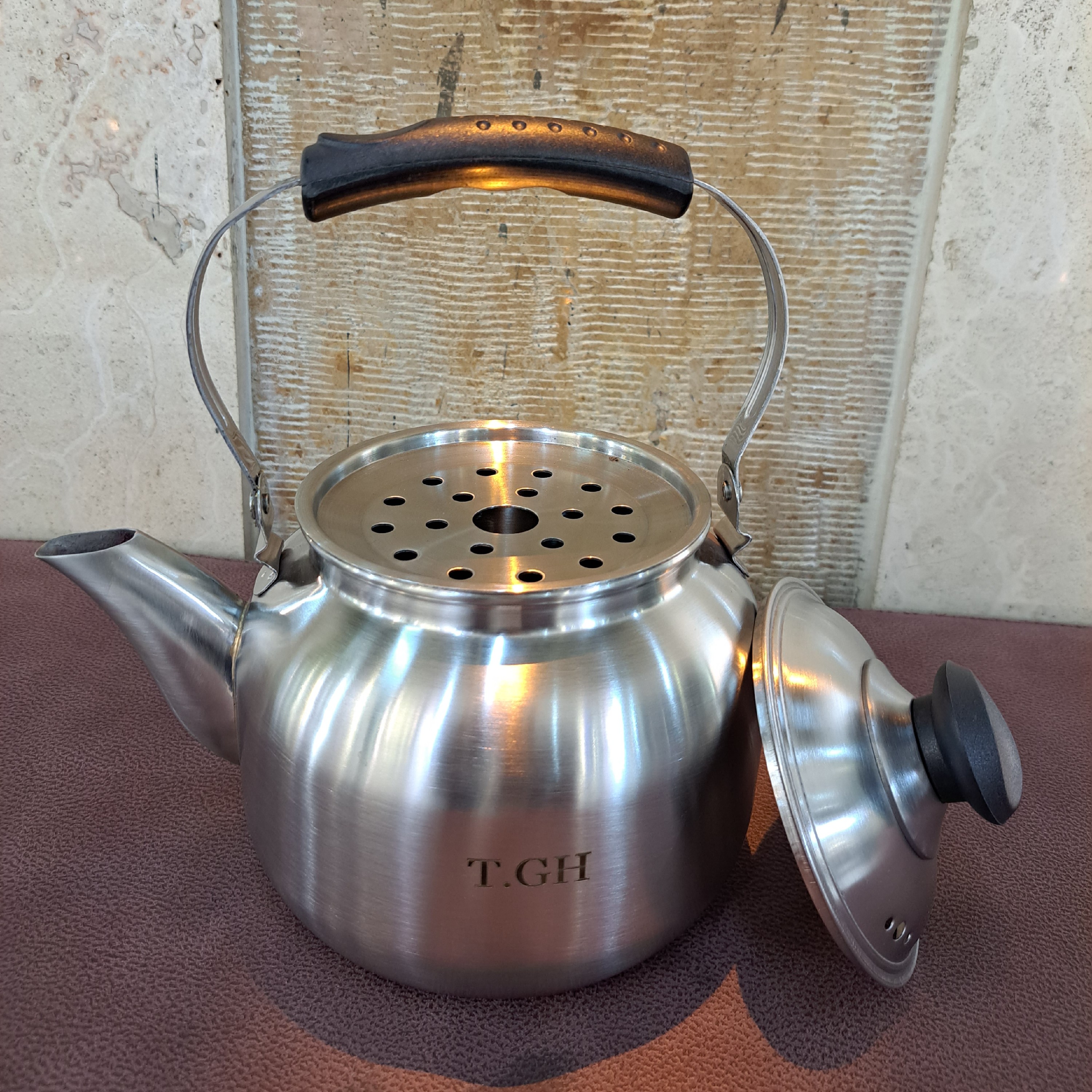 کتری دسته دار ورق ضخیم 3.5 لیتری قیطاسی