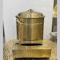 ست سطل و دستمال  فلزی