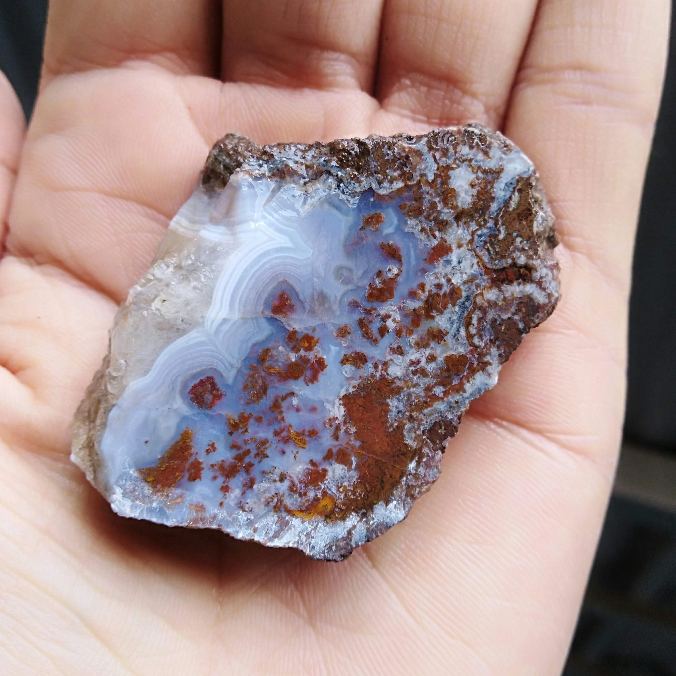 اسلایس راف عقیق شجردار دیدنی کاملا طبیعی