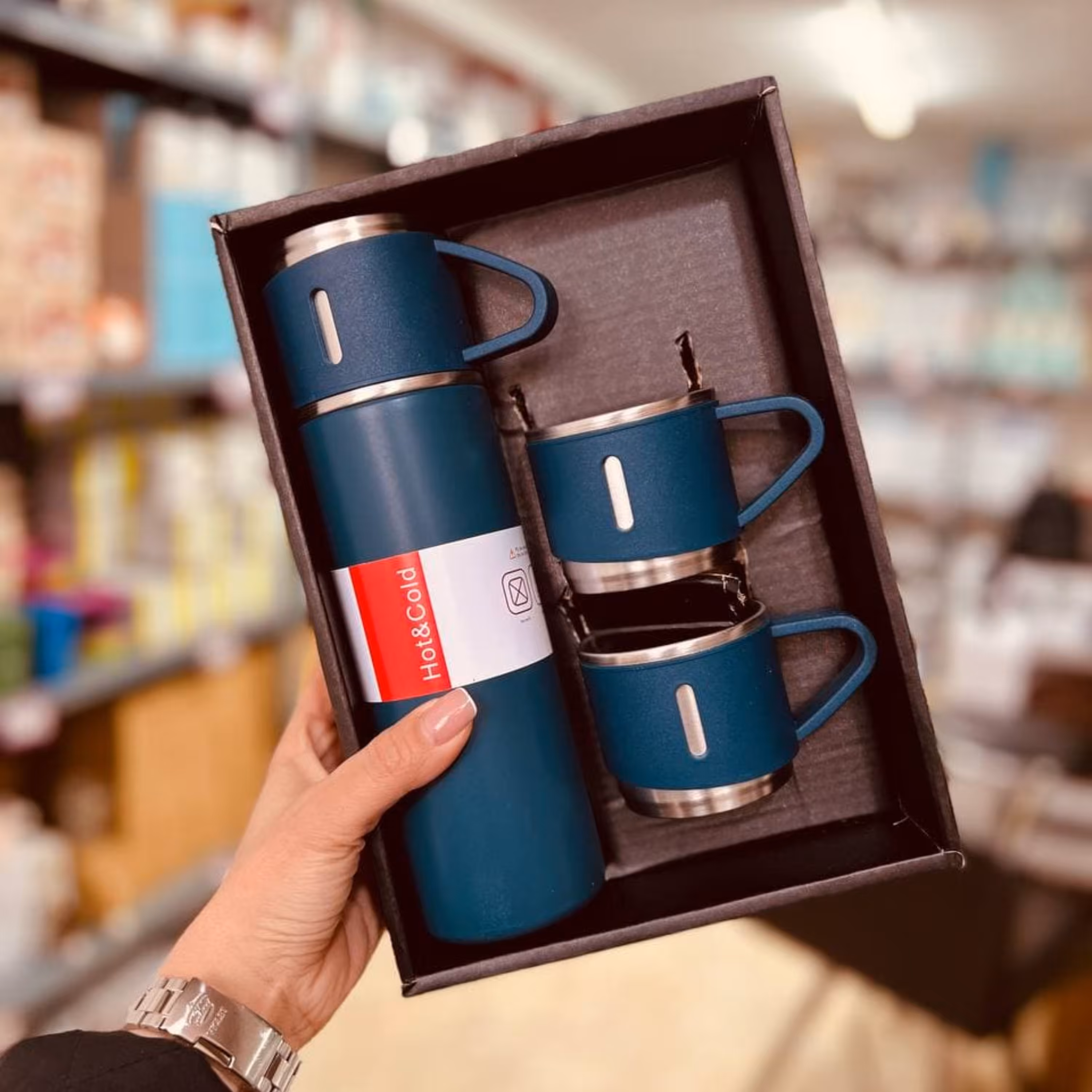 فلاسک 500 میل فنجون دار ... ست کادویی