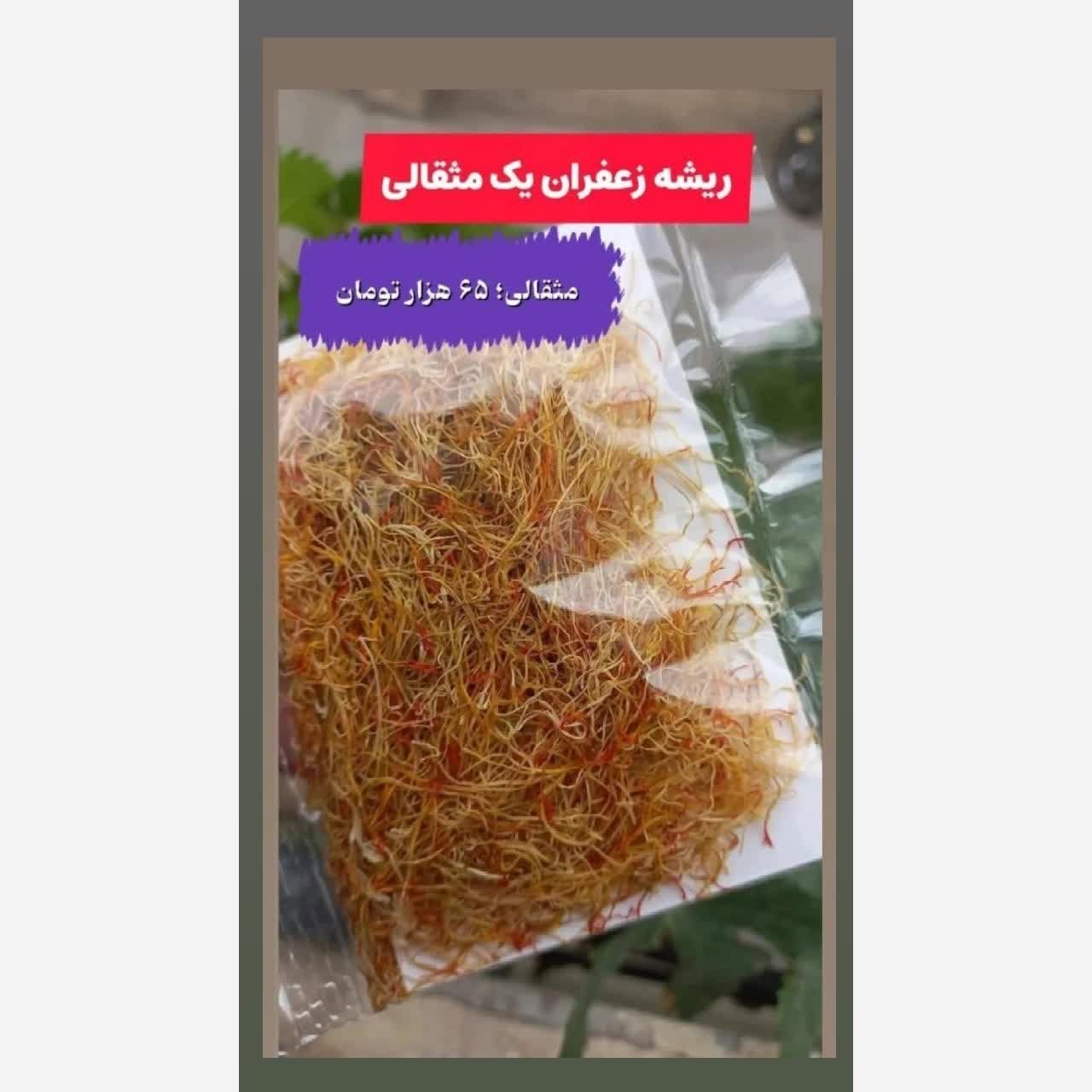خامه یاهمان ریشه زعفران  یک مثقالی درجه یک