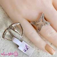 انگشتر دخترانه YSX مدل ستاره نقره ای کد 62-1