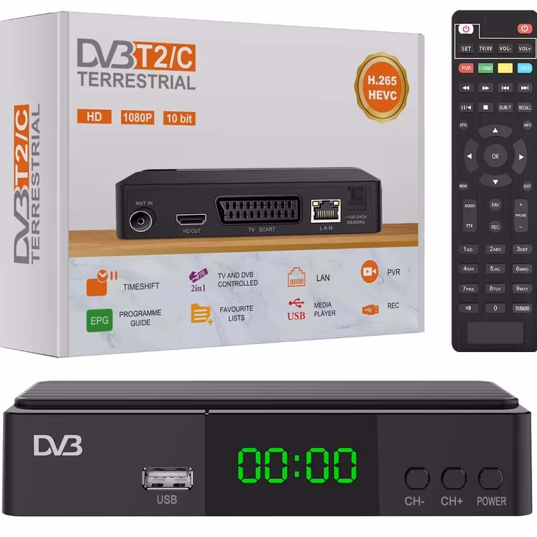 گیرنده دیجیتالی زمینی برند DcoLor برای بالا برند کیفیت تلویزیون وضبط کردن فیلم های تلویزیون و ماهواره