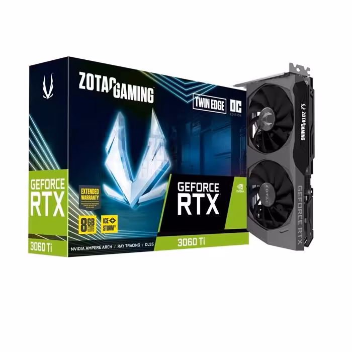 کارت گرافیک زوتک GeForce RTX 3060 Ti GAMING Twin Edge LHRG 8G