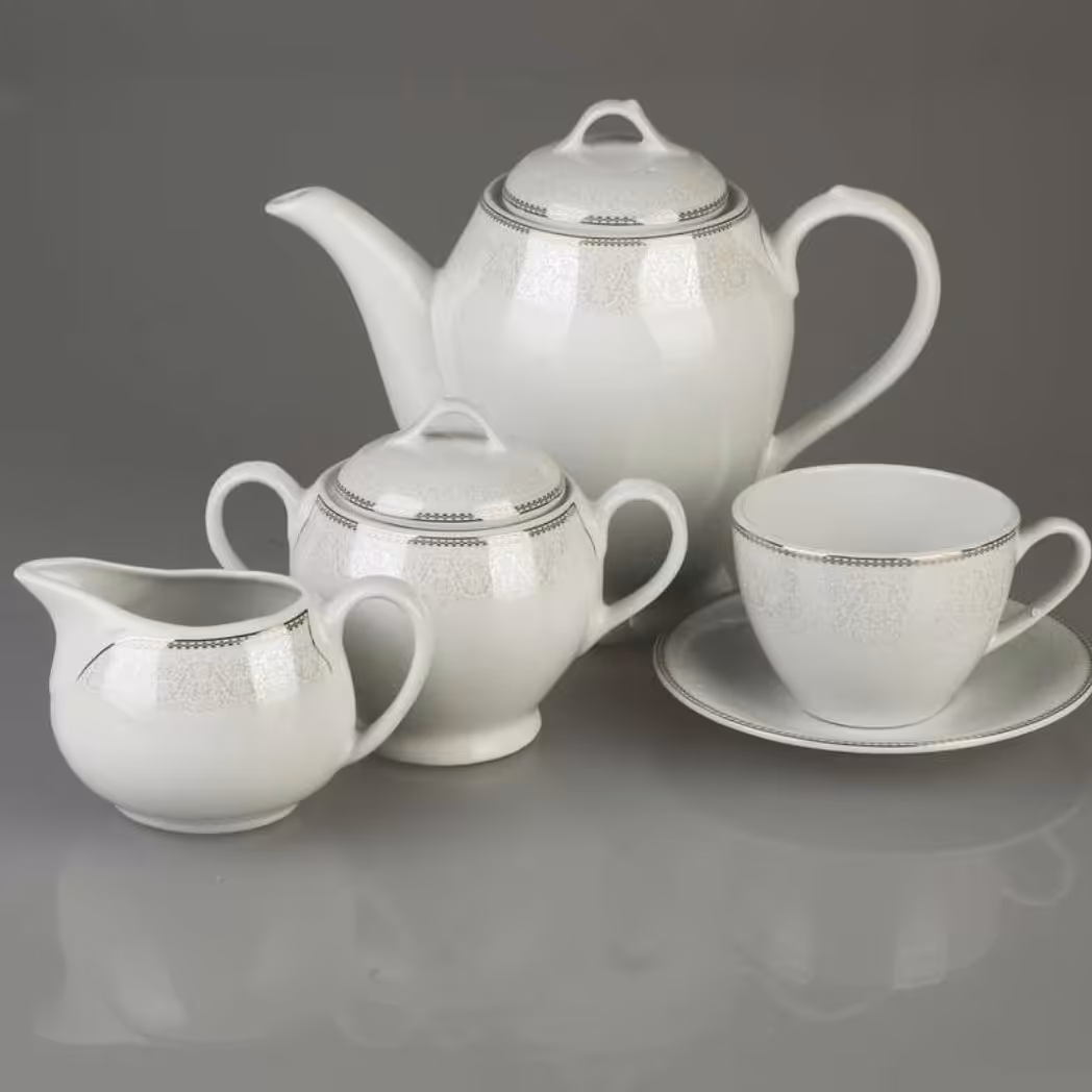 سرویس چایخوری 17 پارچه چینی مقصود 