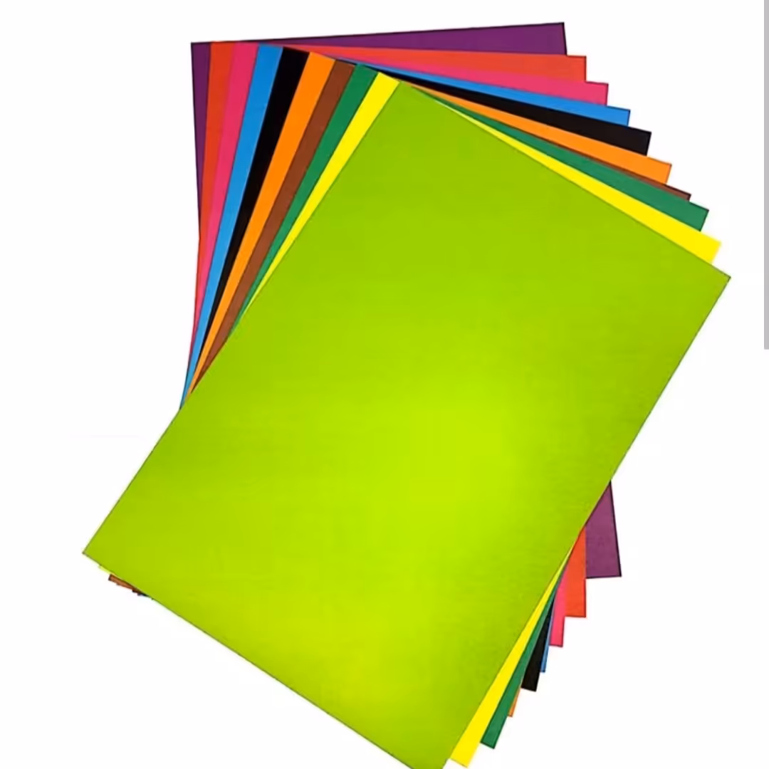 کاغذ رنگی سایز A4 ،  بسته 10  عددی رنگ های متفاوت با سلیقه مشتری 