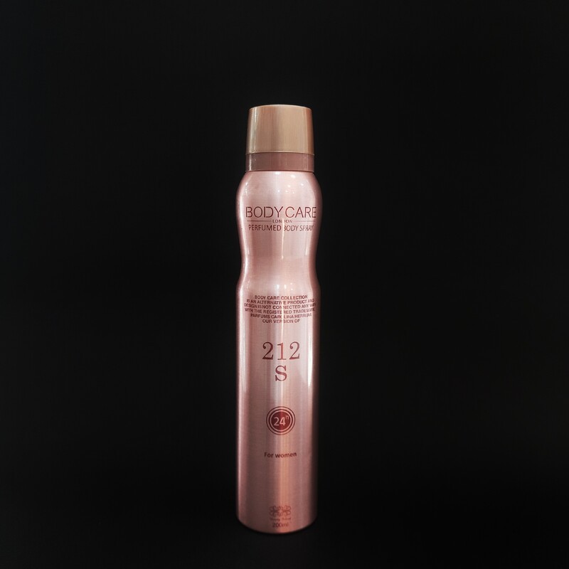 اسپری زنانه بادی کر رایحه 212 S ماندگاری 24 ساعته مناسب برای روی لباس و بدن حجم 200 میلی لیتر