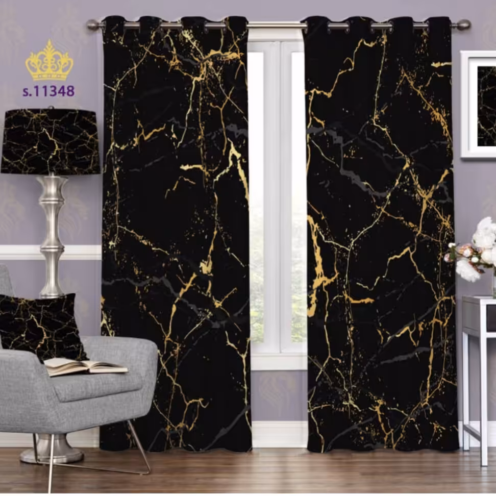 پرده چاپی و پانچی هازان طرح کلاسیک 