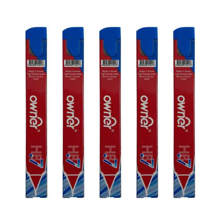 نوک مداد نوکی 0.7 میلی متری اونر بسته 5 عددی