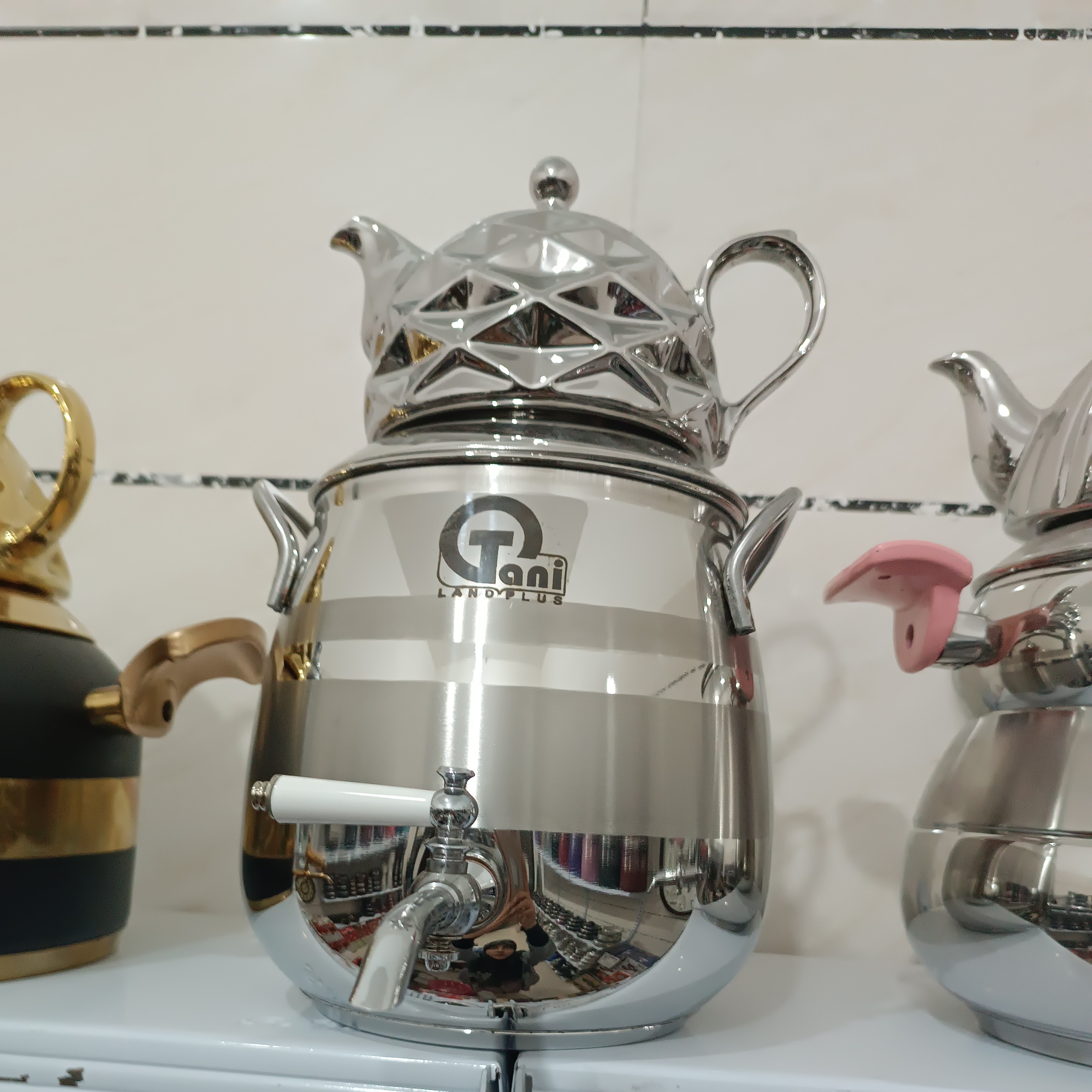 کتری قوری کف چدن استیل برند تانی 