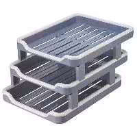 خرید کازیه 3 طبقه کارا مدل پلاستیکی کد KP3