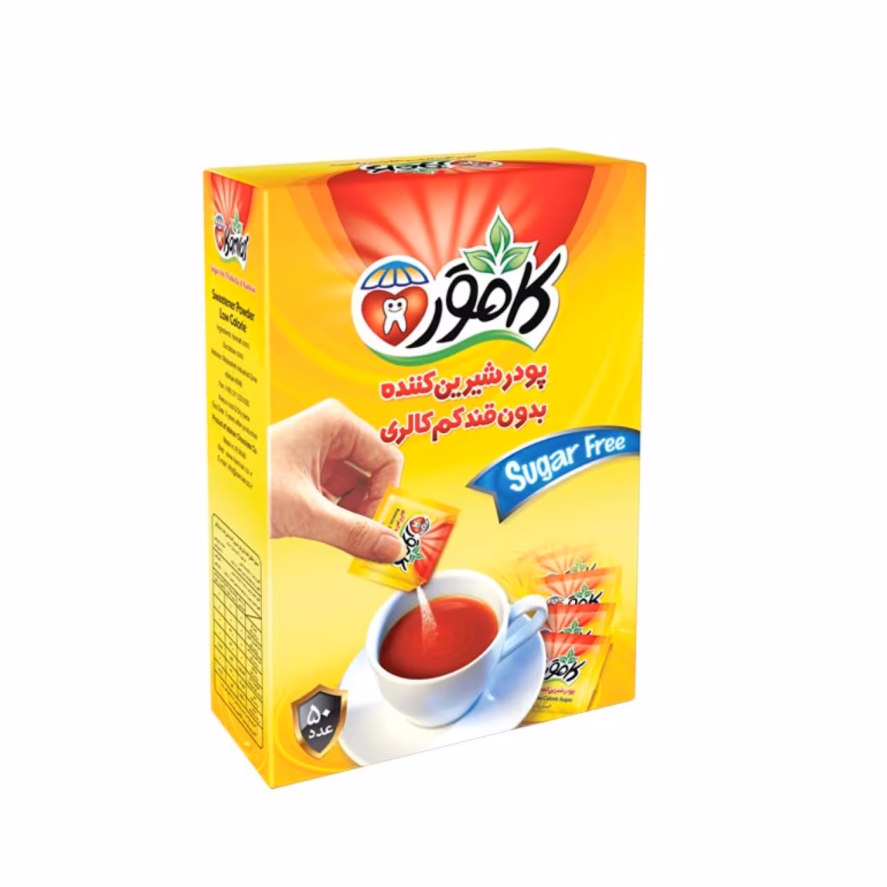 پودر شیرین کننده رژیمی کامور 50 عددی