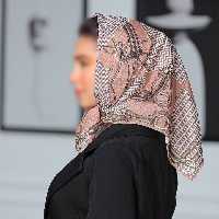 باندانا مینی اسکارف نخی طرح پیچازی نسکافه ای ارسال رایگان 