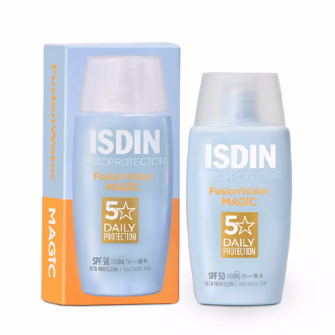 ضدآفتاب بدون رنگ ایزدین مدل fusion water magic حجم 50 میلی لیتر