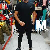 ست تیشرت گلدوزی دار به همراه شلوار فاستونی