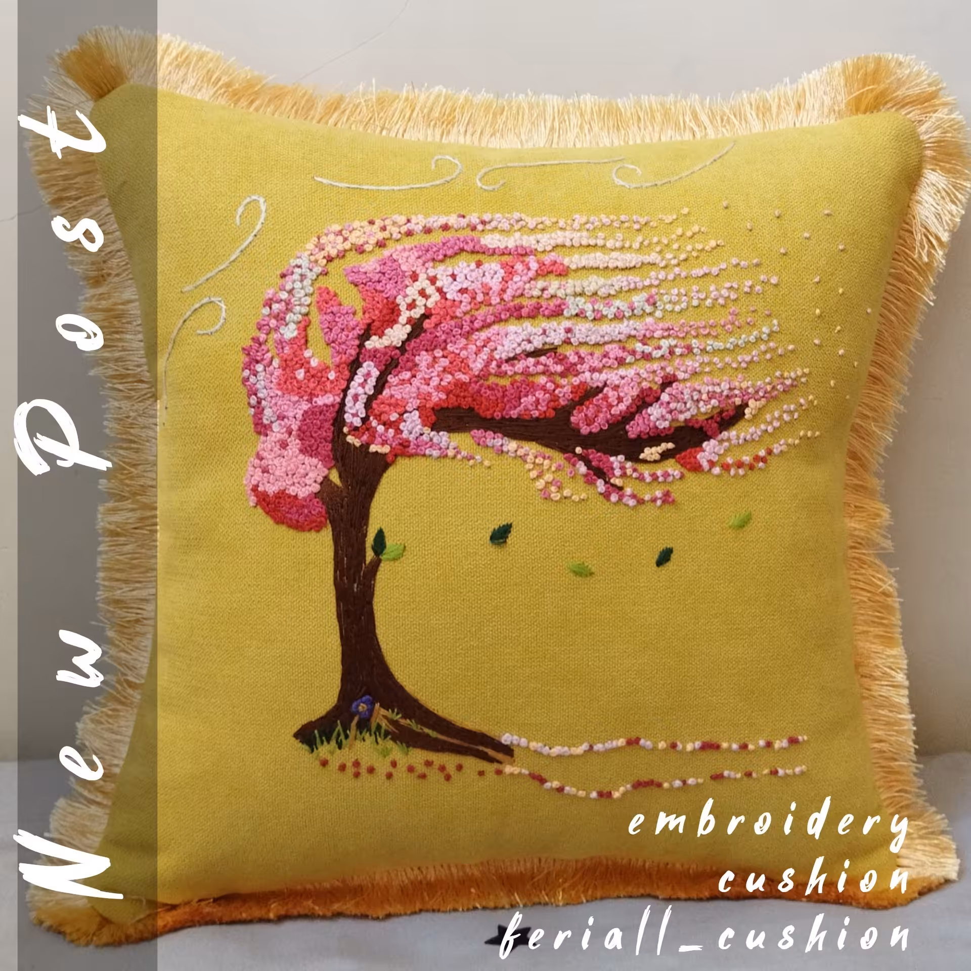 کاور کوسن های گلدوزی و ساده 3 عدد