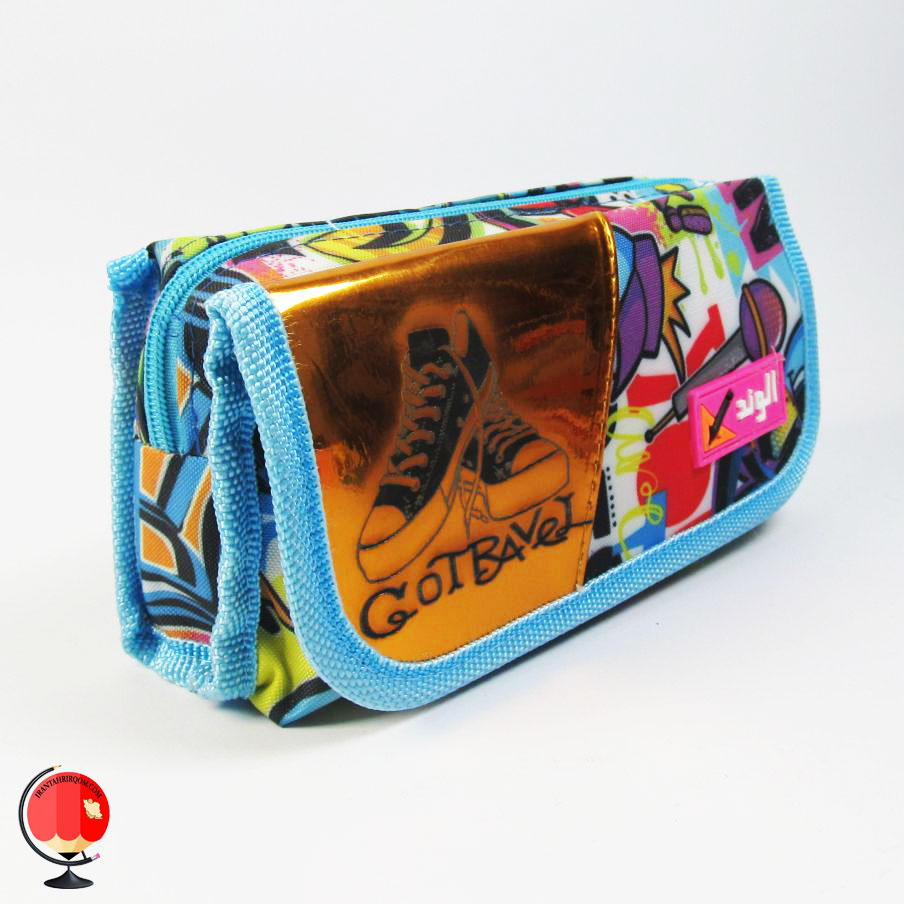 جامدادی اسپرت سه زیپ طرح میکروفون الوند