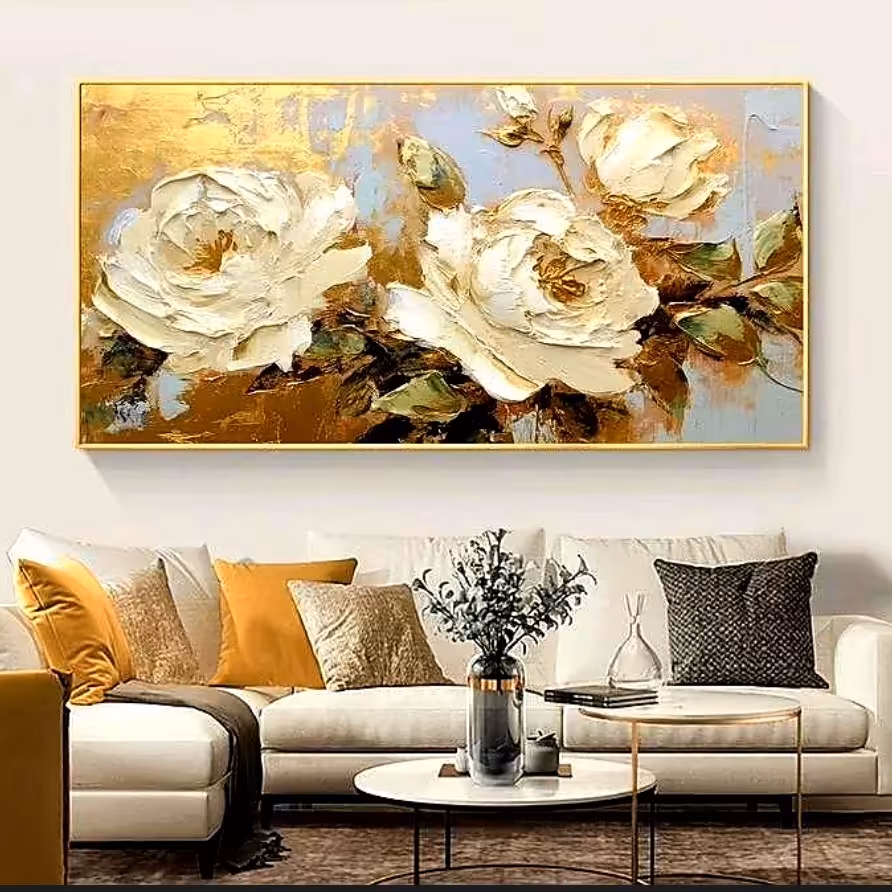 تابلوی گل برجسته  سایز 60 در 120