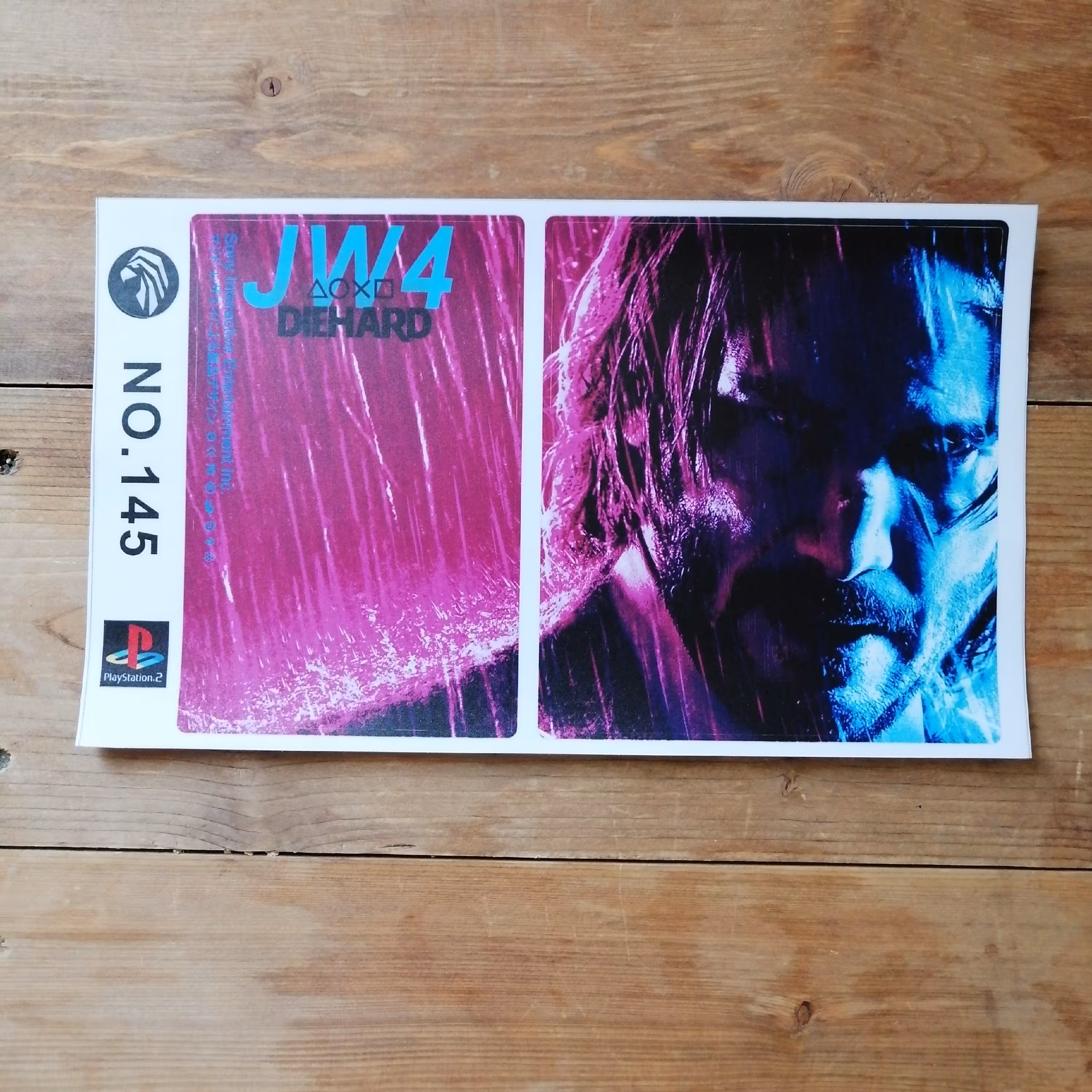 برچسب کنسول بازی پلی استیشن2 ps2 جان ویک jw 145 برای playstation2 