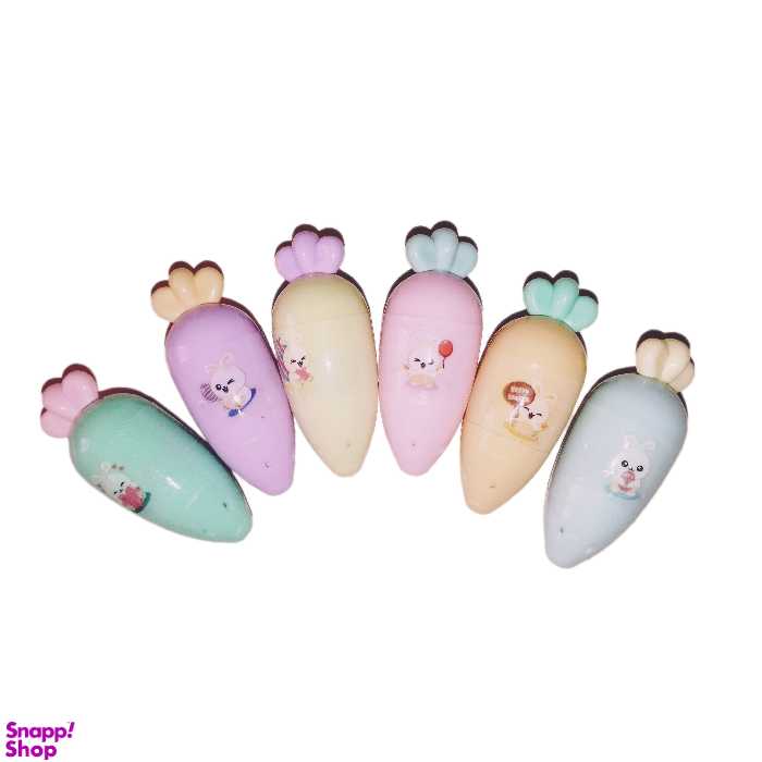 هایلایتر مدل هویج کد 311 بسته 6 عددی