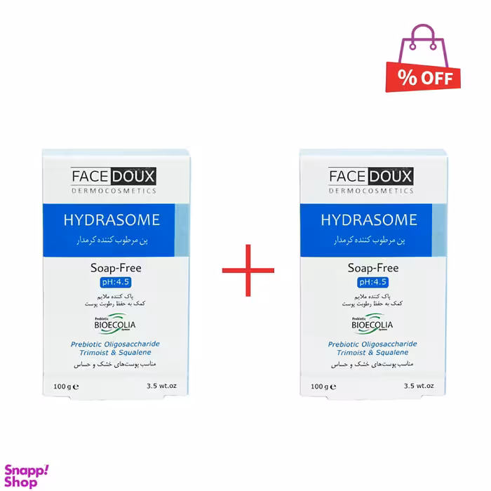 پن مرطوب کننده کرم‌دار فیس دوکس (Face Doux) سری Hydrasome مناسب پوست های خشک و حساس وزن 100 گرم مجموعه 2 عددی
