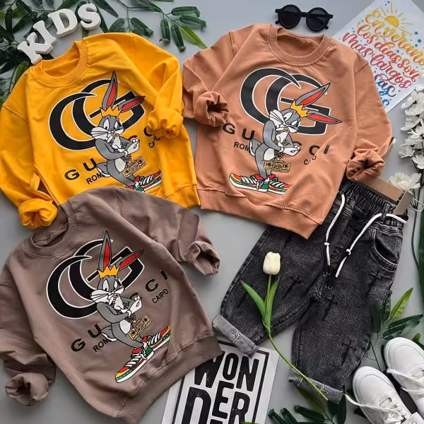 بلوز اسپرت طرح خرگوش گوچی