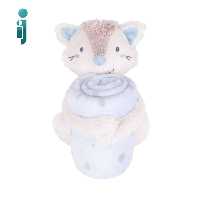 ‫پتو و عروسک کیکابو مدل‬ ‫kikkaboo Little Fox‬