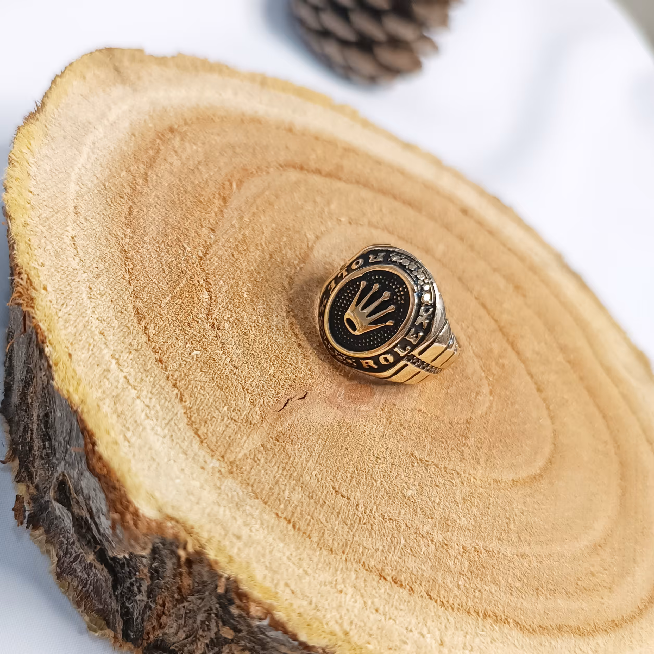 انگشتر تاج اسپرت طلا روس