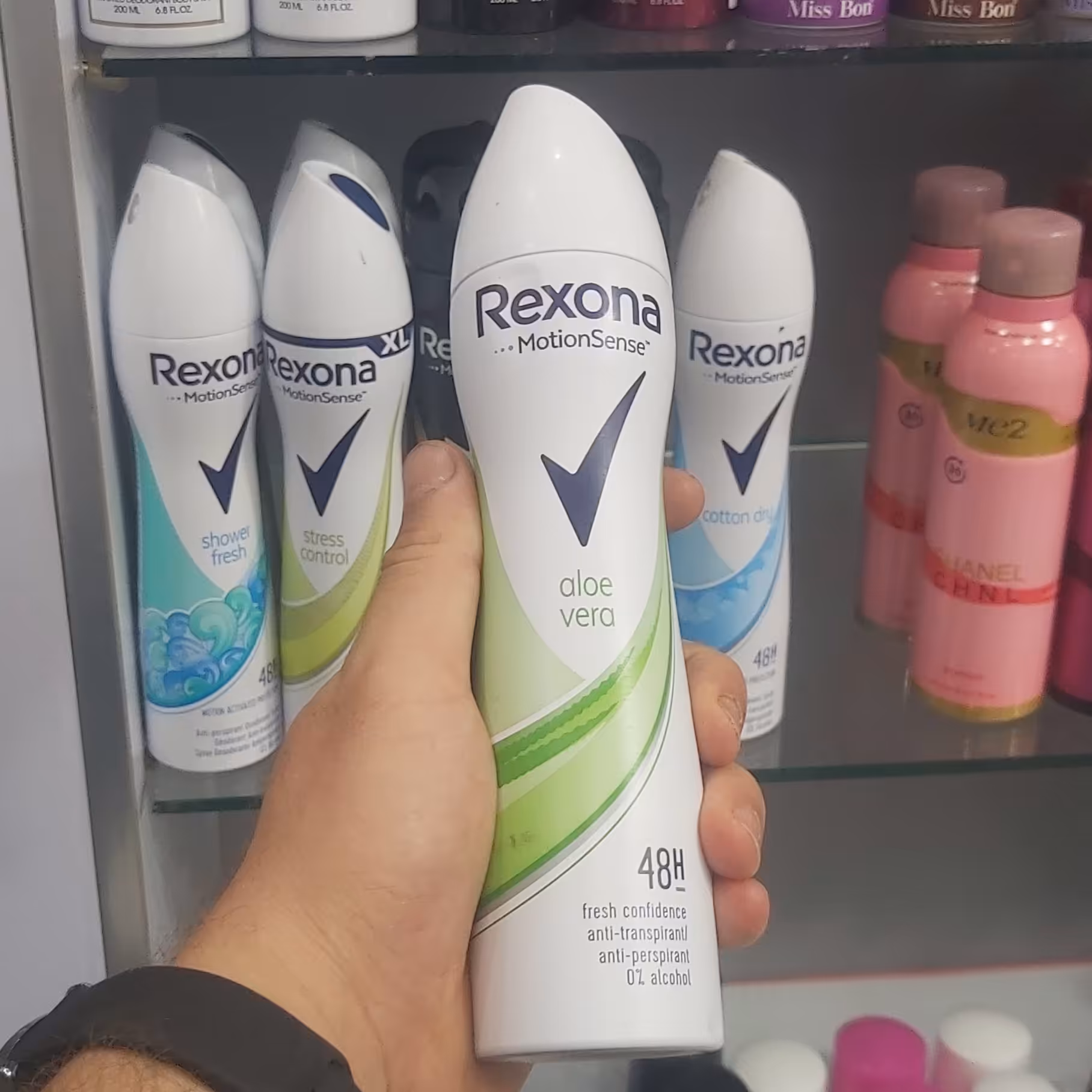 اسپری زنانه رکسونا مدل aloe vera