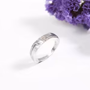 انگشتر حلقه نقره مردانه کد 4958