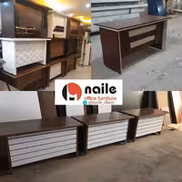 میز تحریر و کارمندی اداری دو کشو