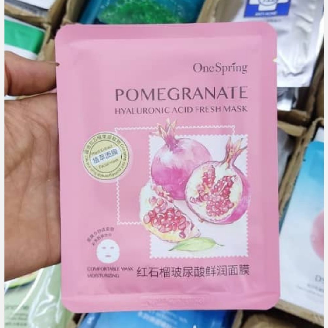ماسکهای ورقه ای بیوآکیوا در 20 رایحه ی مختلف 25 گرمی
