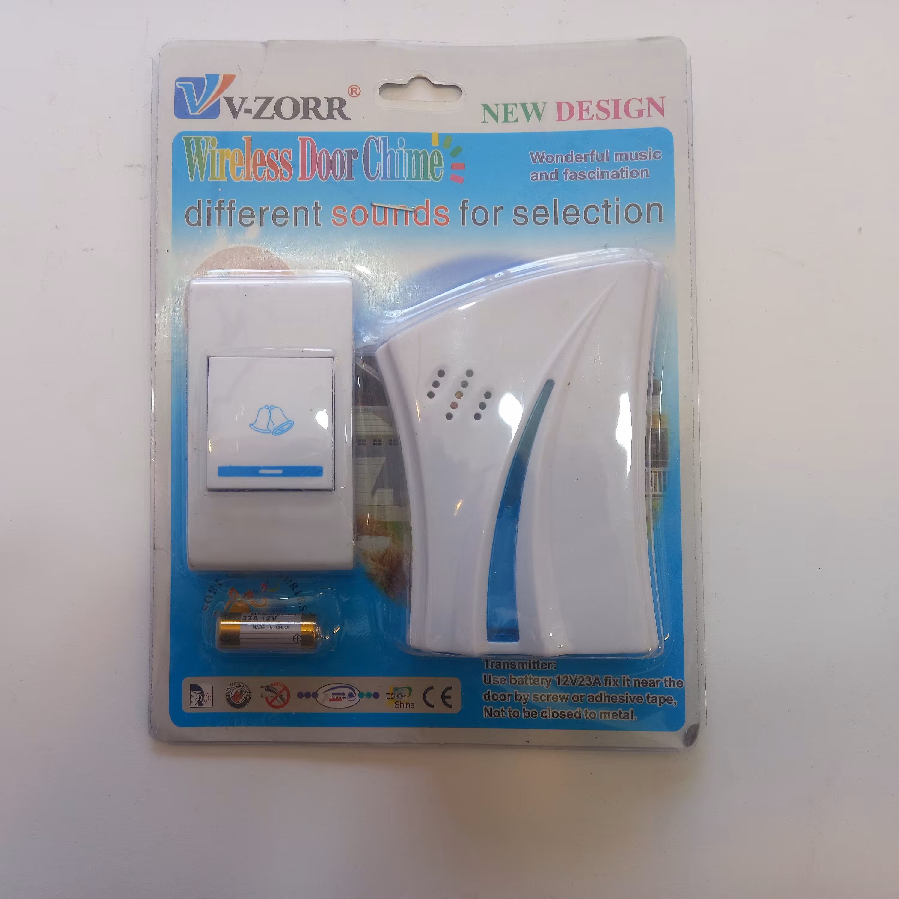 زنگ بی سیم بدون نیاز به برق و دوشاخه وصل به پریز برق با انواع صداهای زنگ
