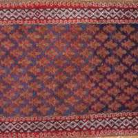 گبه دو متری طرح هندسی ضخیم دستبافت