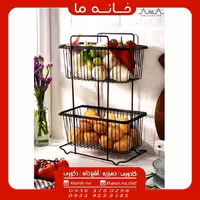 سبد سیب زمینی و پیاز مدل فلزی