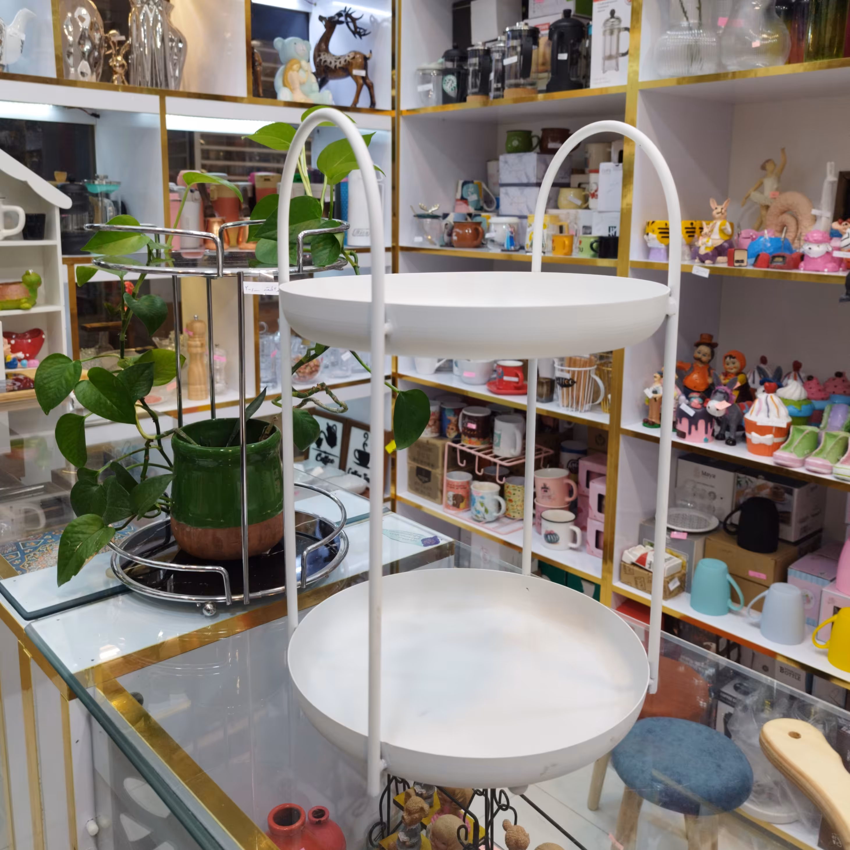 استند فلزی دوطبقه