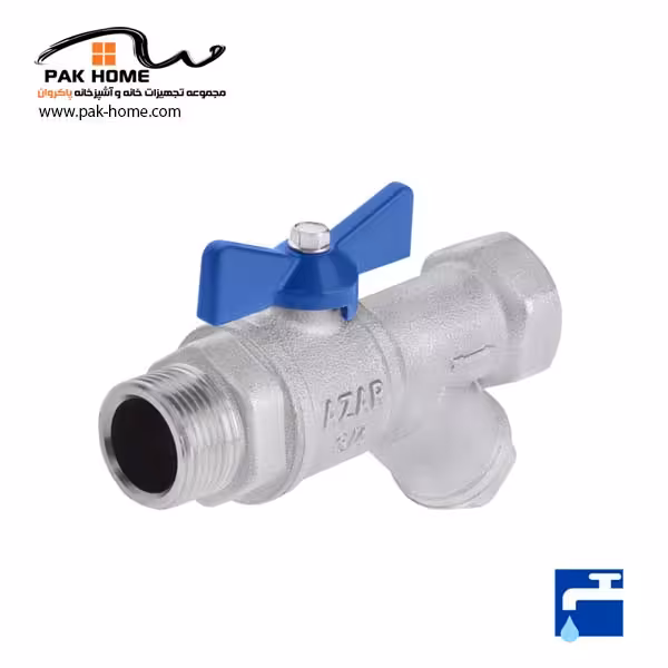 شیر فیلتردار یک سر مغزی آذر 135 سایز 1/2