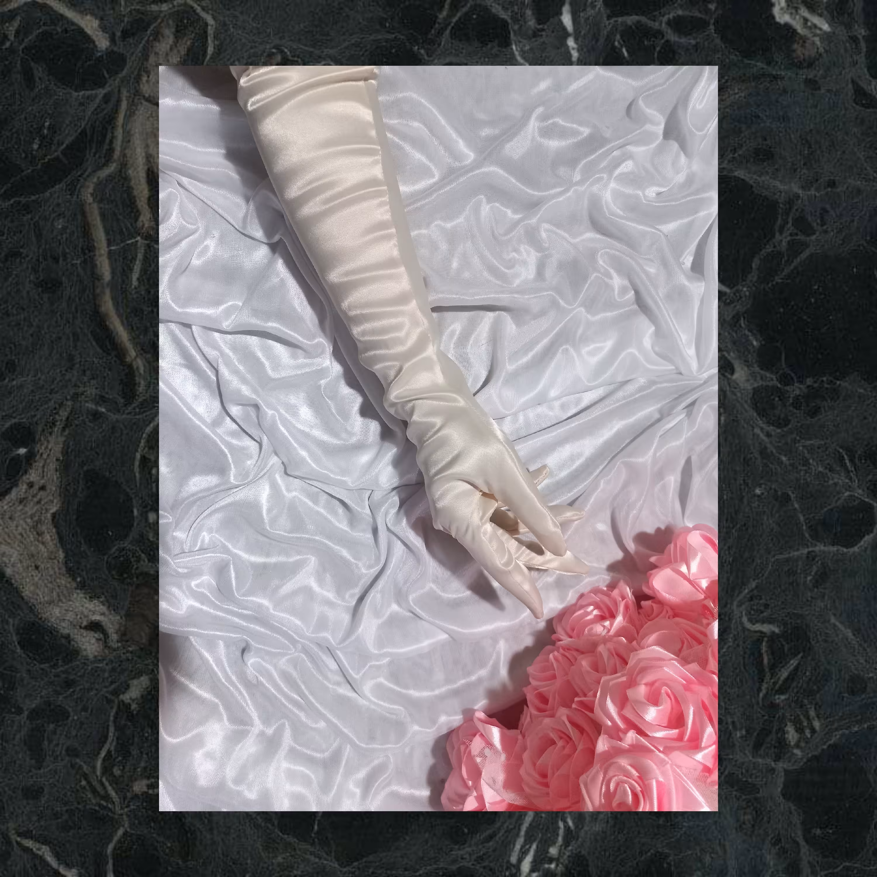 دستکش ساتن بلند