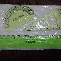 ست نقاله گونیا ژله ای رنگ سبز روشن