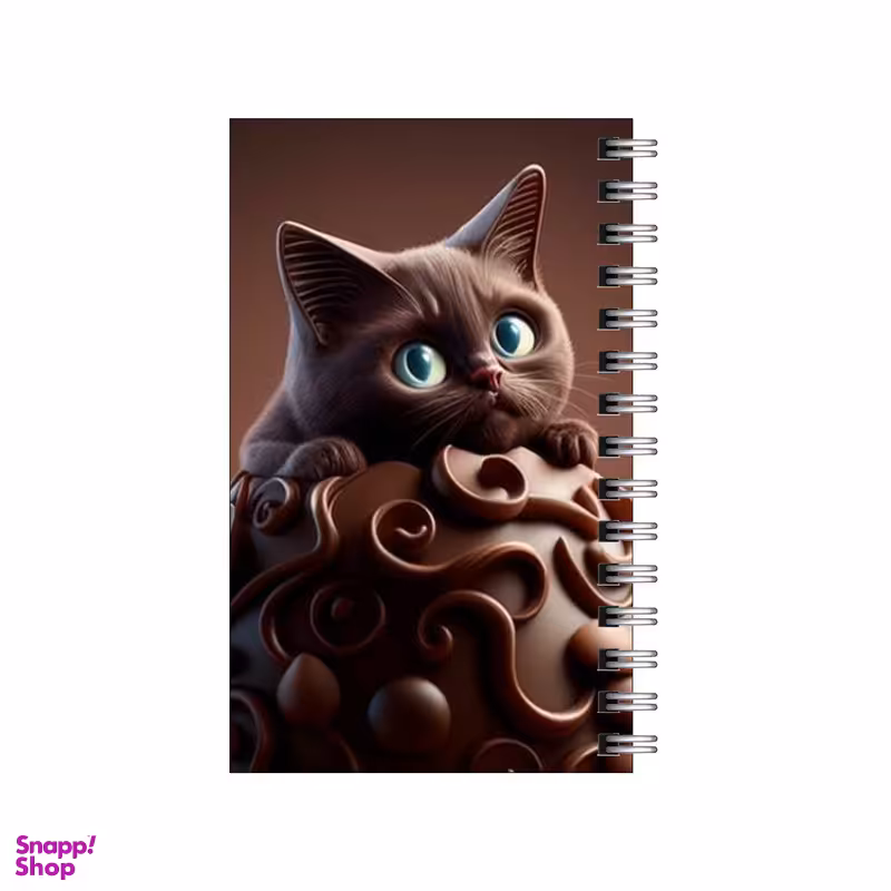 دفترچه یادداشت 60 برگ مدل To Do List طرح گربه شکلاتی کد 6145996