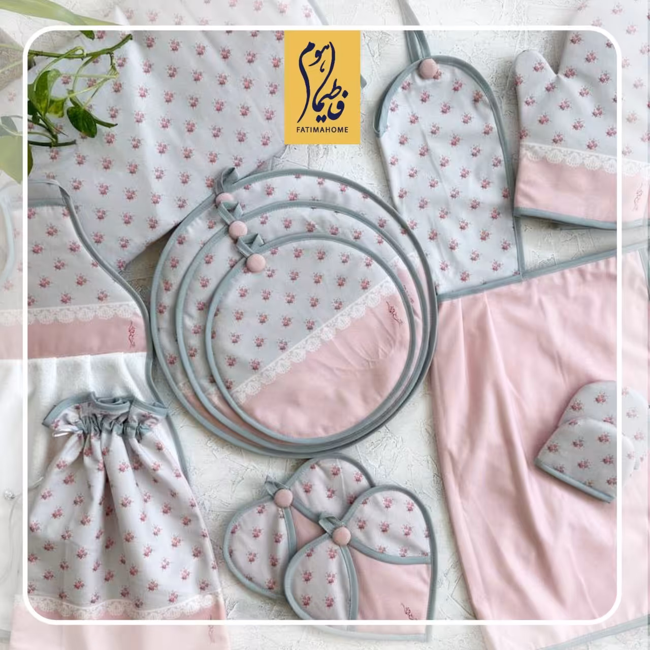 سرویس آشپزخانه مخمل 15 تکه طرح 40 مدل بنیتا