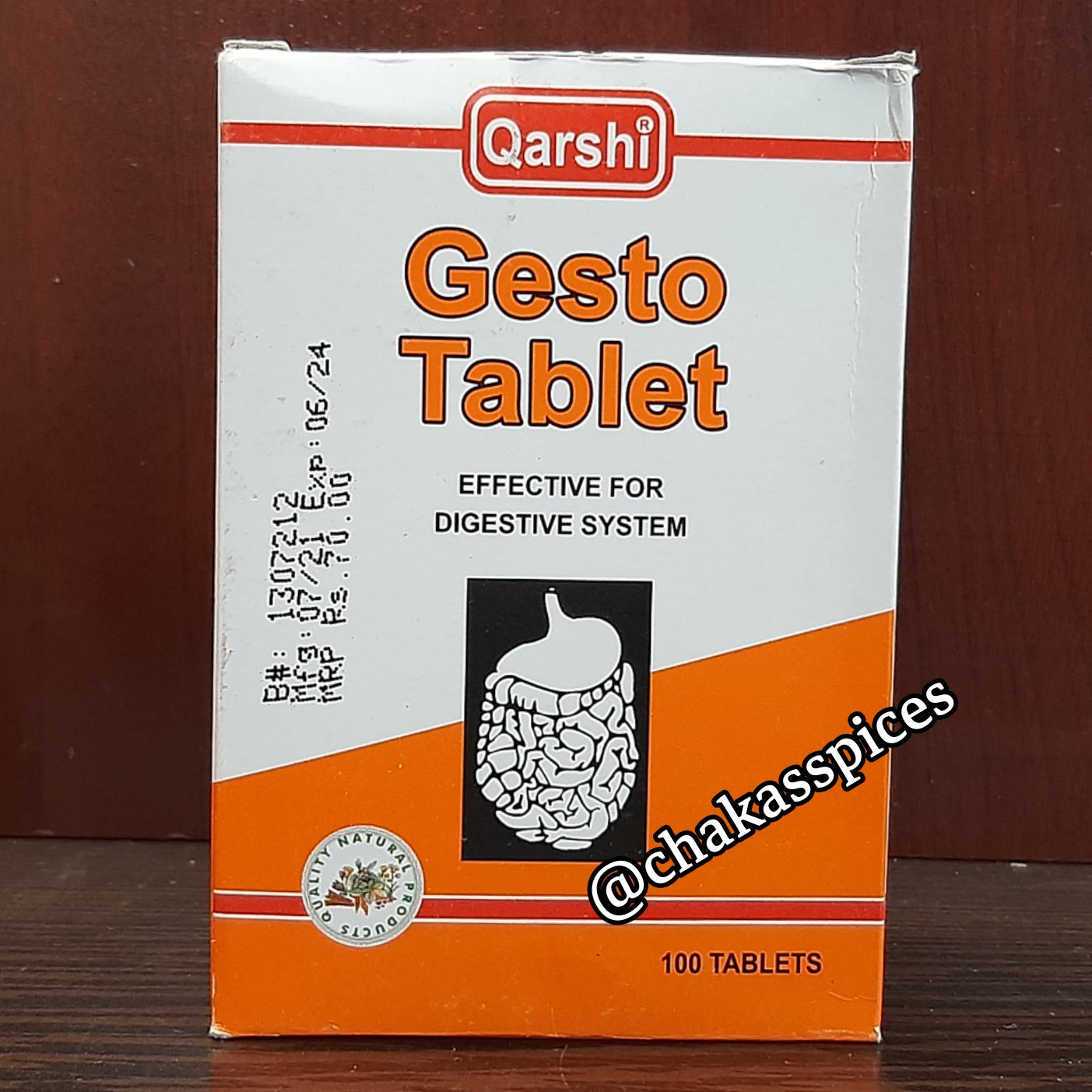 ترکیب گیاهی بهبود اسید معده و یبوست و بهبود نفخ و ترشی معده 100عددی تولید پاکستان
