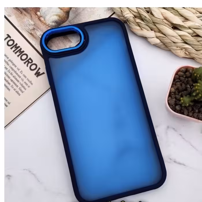  کاور آیفون پشت مات متال کیس دور سیلیکونی 