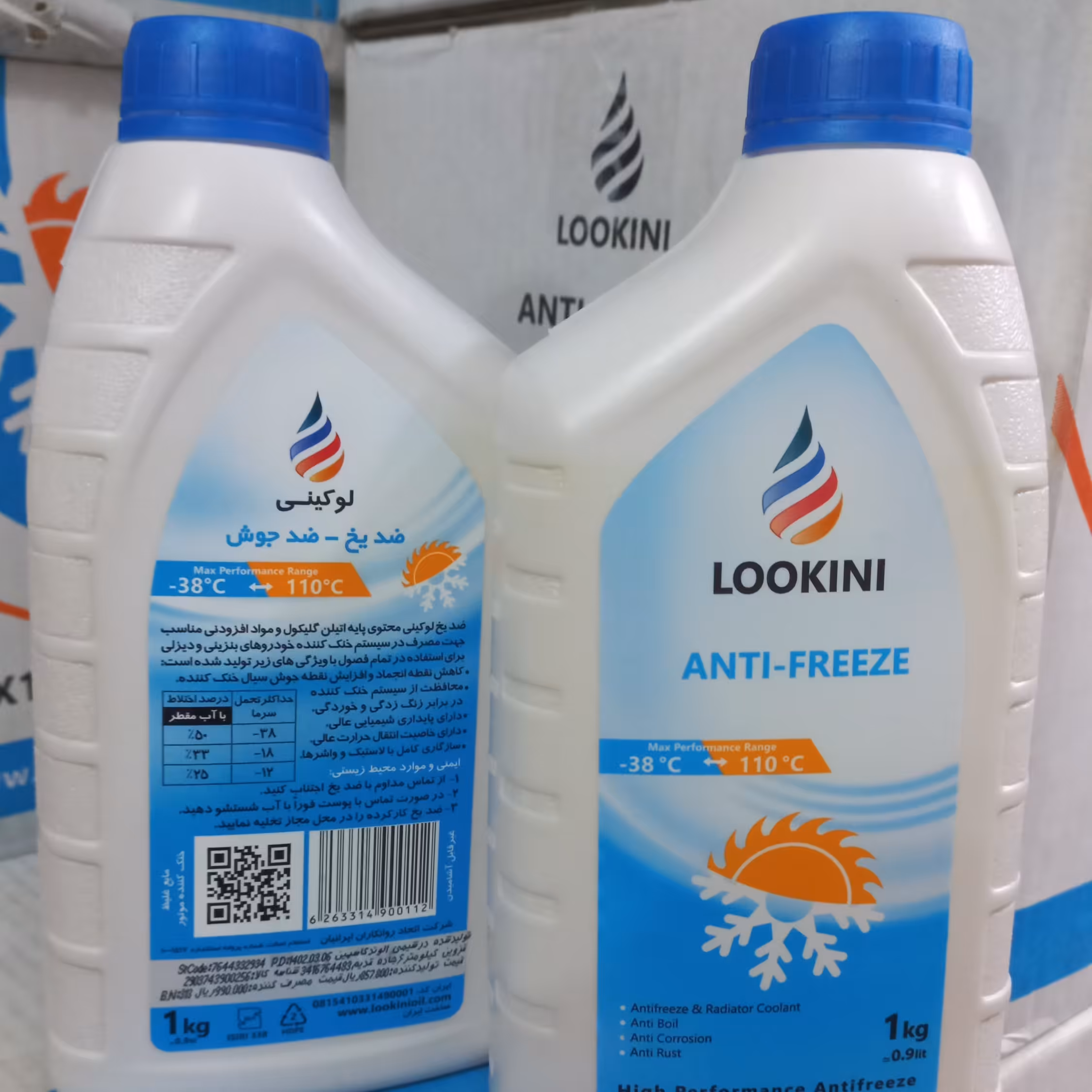 ضد یخ و ضد جوش لوکینی محصول شرکت الوند کاسپین شیمی 