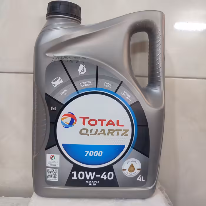 روغن موتور توتال امارات 7000 10w40 حجم 4 لیتری