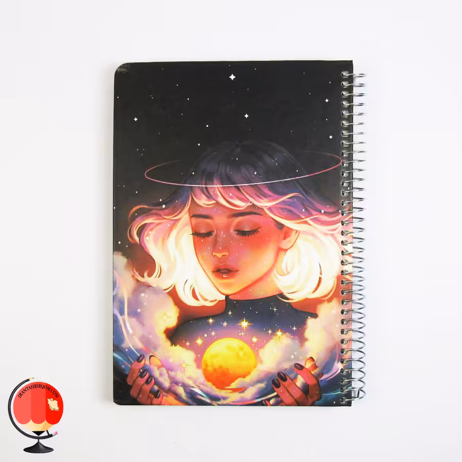 دفتر 100 برگ سیمی طرح ملکه جلد سخت سویل