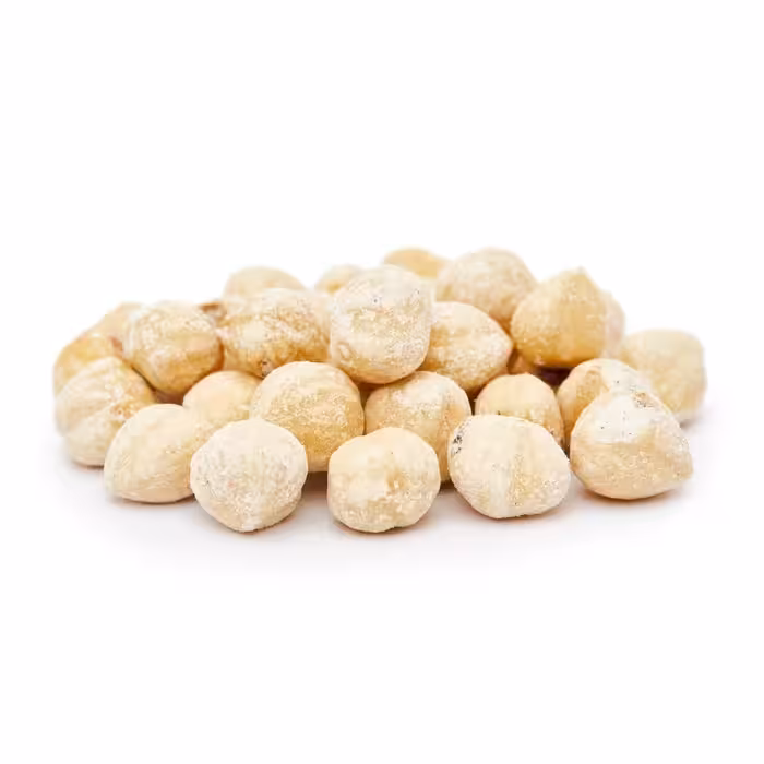 مغز فندق پوست کنده، برشته و نمکی، بسته 250 گرمی