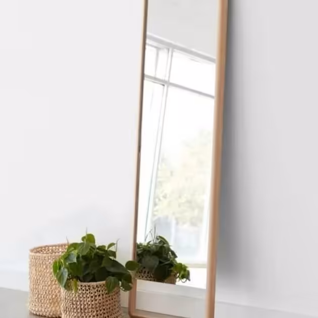 آینه قدی چوبی ابعاد 50 در 180